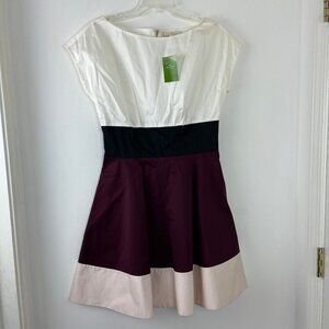 Kate Spade Colorblock Fiorella Dress 4 NEW